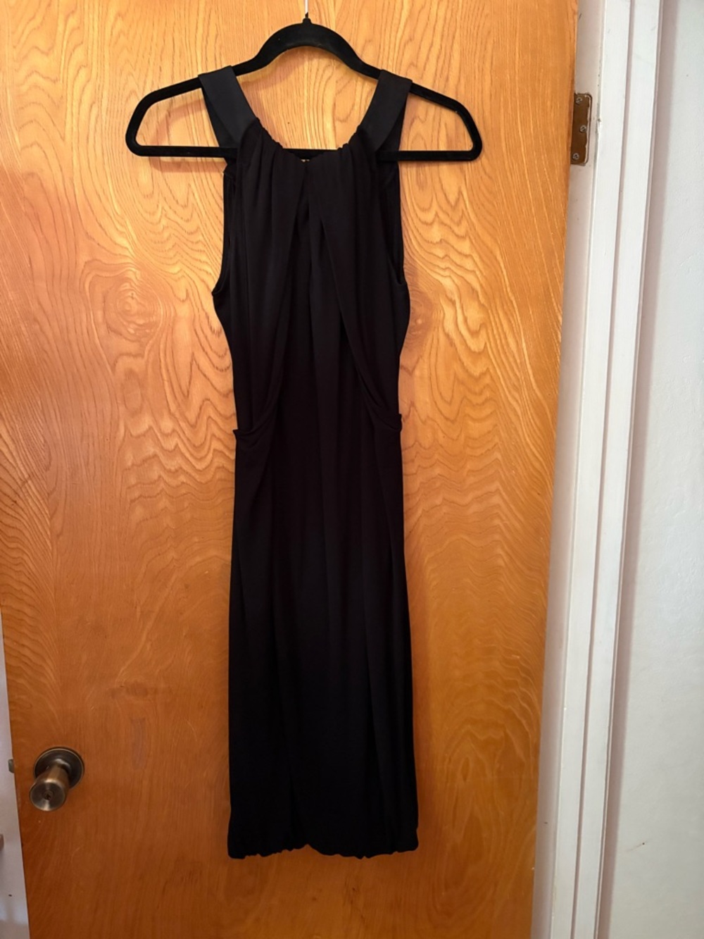 Prada Black Halter Midi Dress with *FLAW* S - Picture 6 of 9